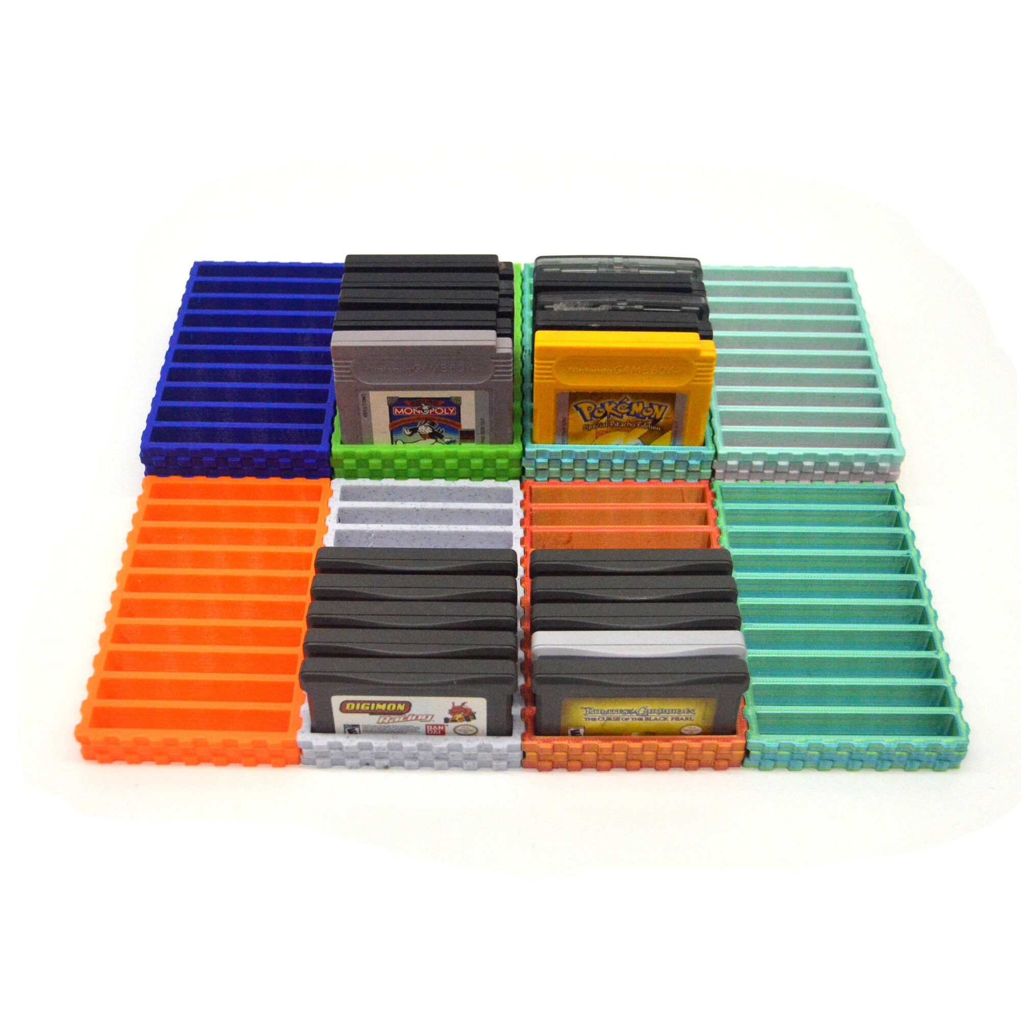 Gameboy Game Storage Gameboy Game Storage Tray - 3D Printed Cartridge Holder (10 Games) - Etsy