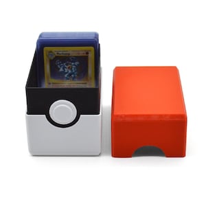 Estuche para tarjetas de Pokeball para fundas TopLoader: soporte para tarjetas de Pokémon impreso en 3D