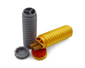 Doob Tube Groovy - Contenedor de almacenamiento multicompartimento impreso en 3D