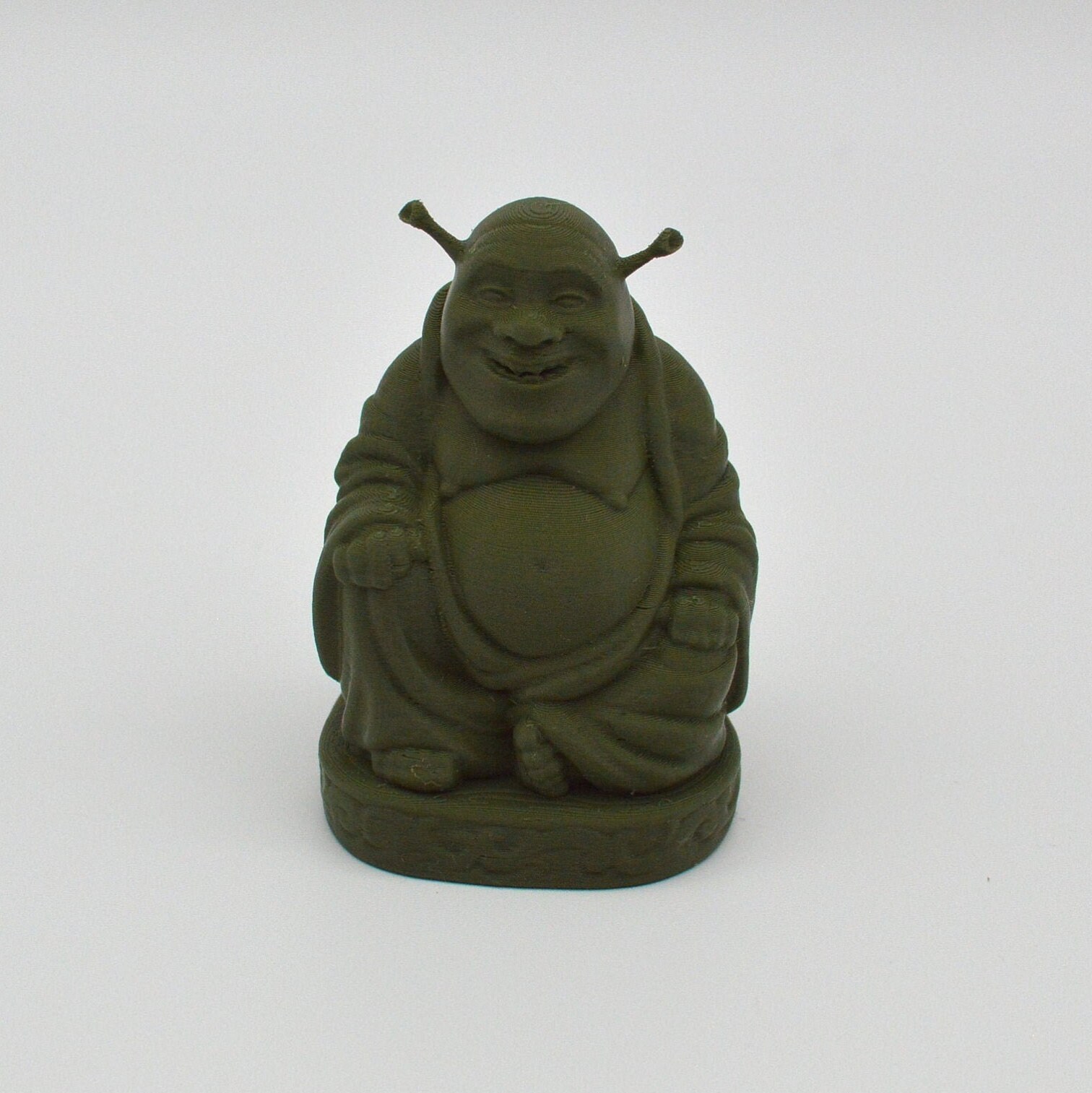Shrek Buddha Model Impresión 3D verde Etsy