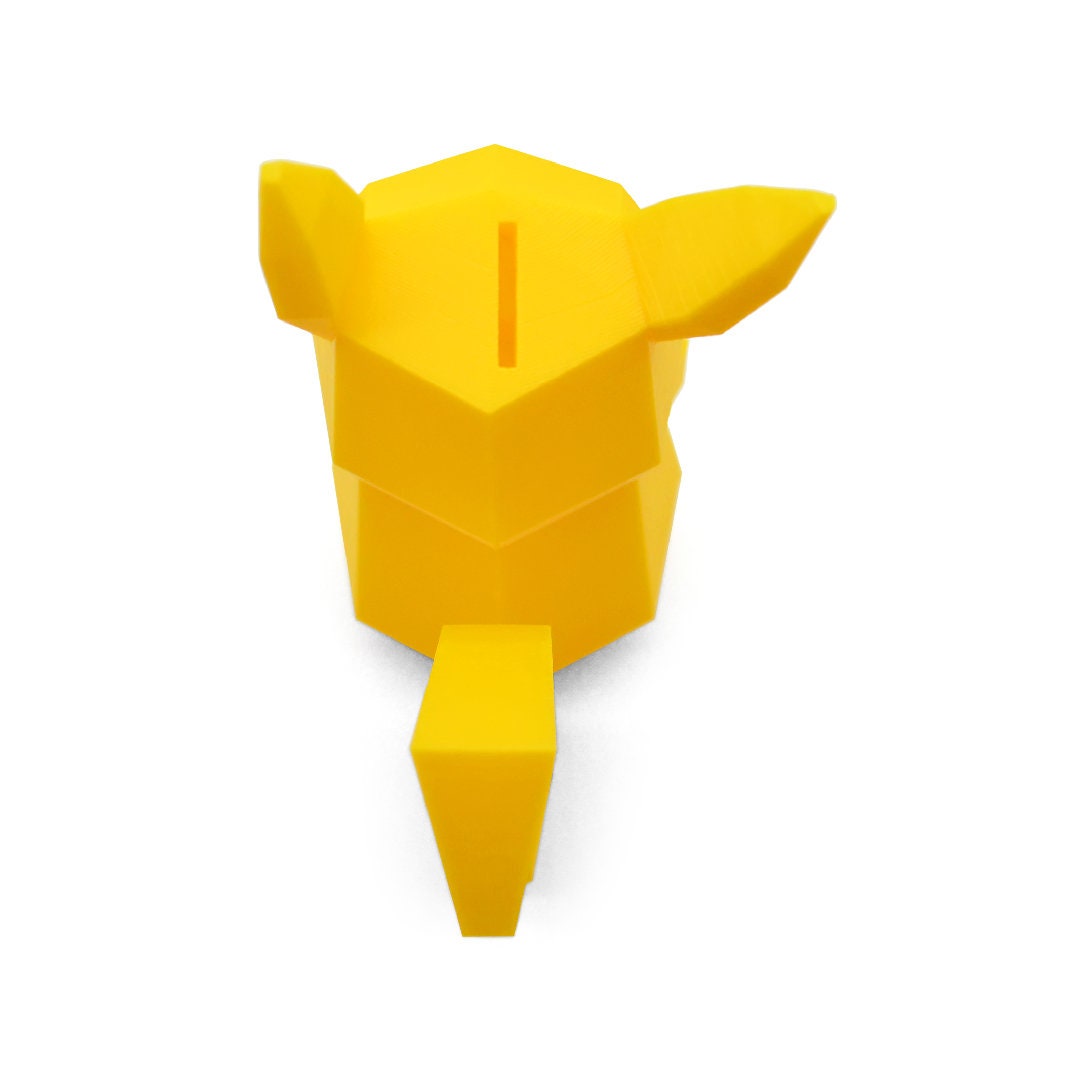 Pikachu Piggy Bank 3D Printed Pokemon Themed Kids Piggy Bank - Etsy