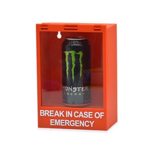 Break Glass in Case of Emergency XL Wall Display - Large Funny 3D Printed Home and Office Decor Box
