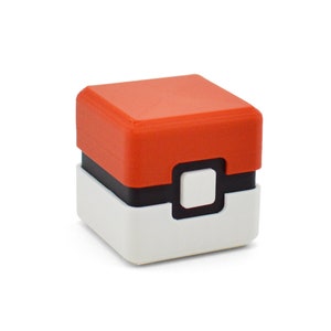 Contenitore portaoggetti PokeBall - Piccola scatola Pokemon stampata in 3D per bambini