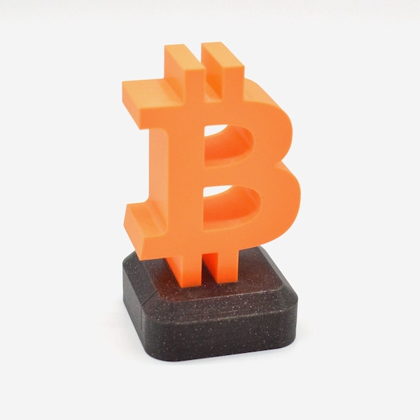 Bitcoin Sign 3D Printed Model - Crypto Desk Toy