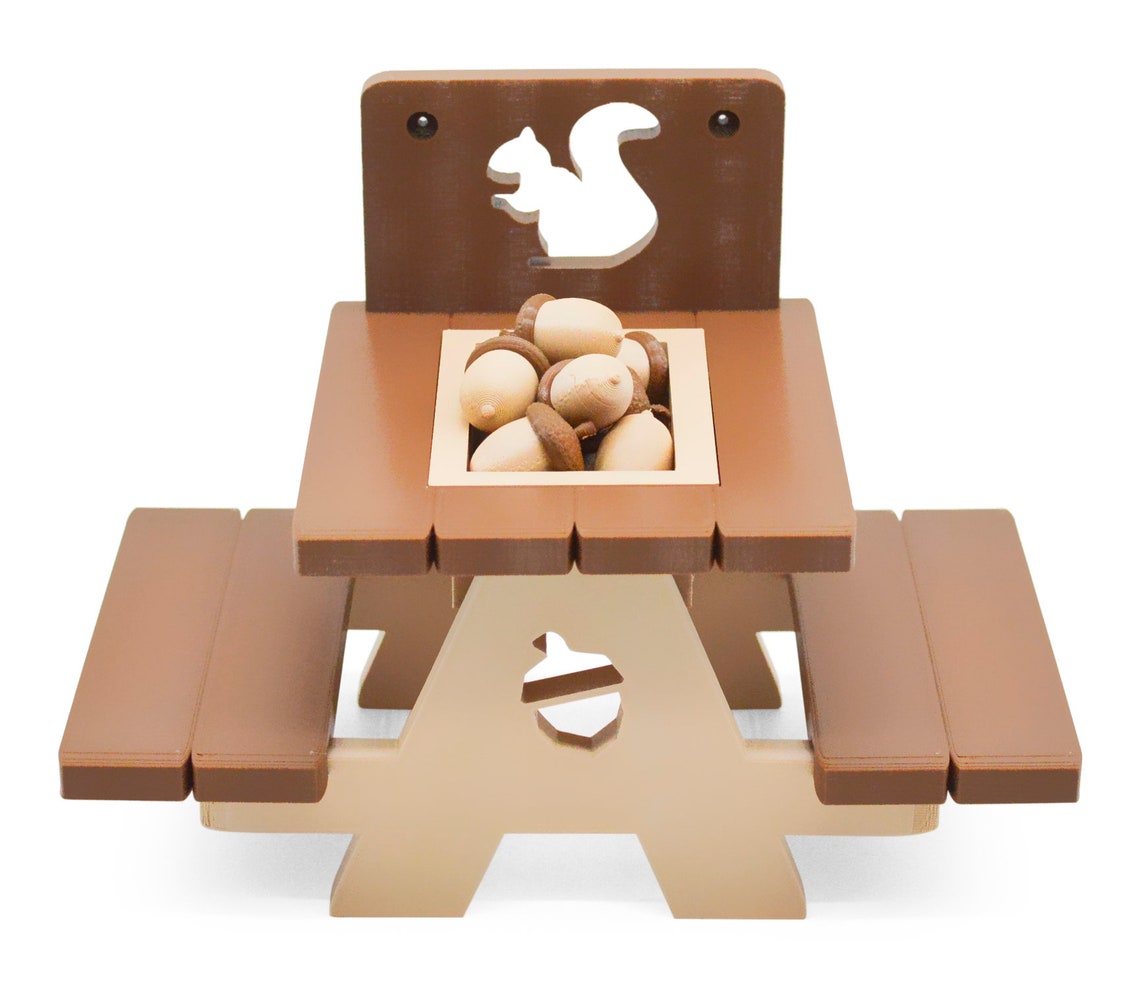 Squirrel Picnic Table for Outdoors 3D Printed Patio Etsy