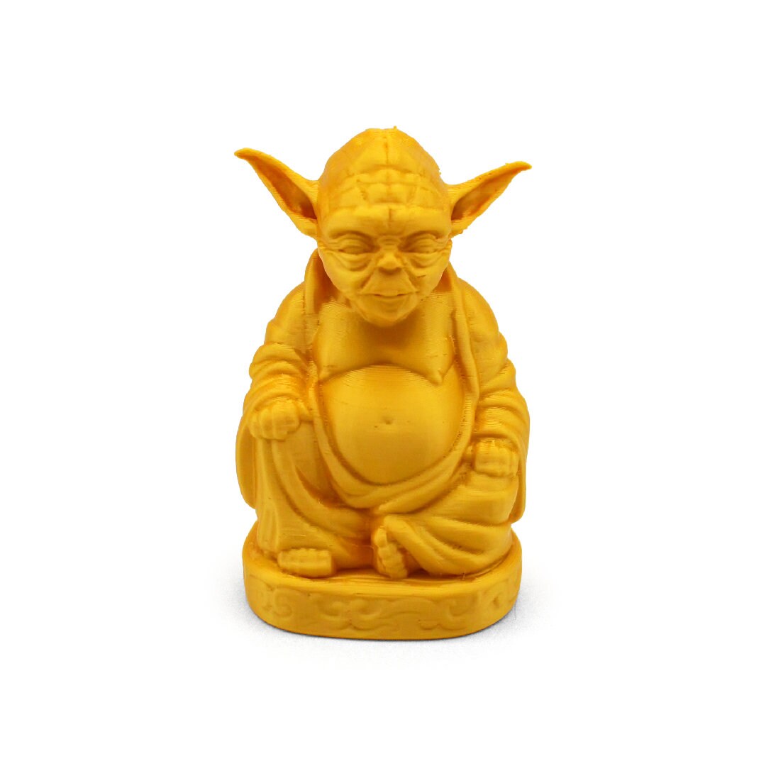 Yoda Buddha Statue Gold 3D Printed Model for Display Etsy