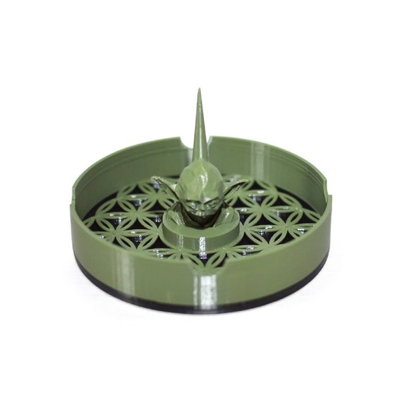 Star Wars Themed Ashtray Green 3D Printed Yoda Cash Tray 