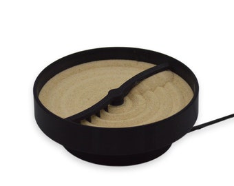 Automatic Zen Garden - Desktop Self-Raking Sand Art, Relaxing Office Decor