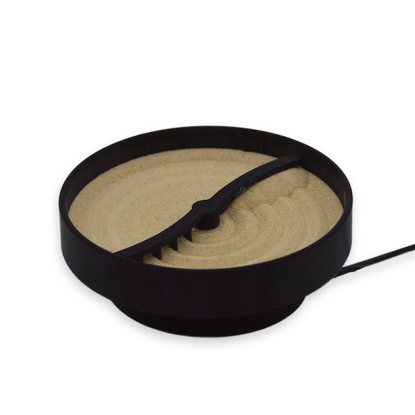 Automatic Zen Garden - Desktop Self-Raking Sand Art, Relaxing Office Decor