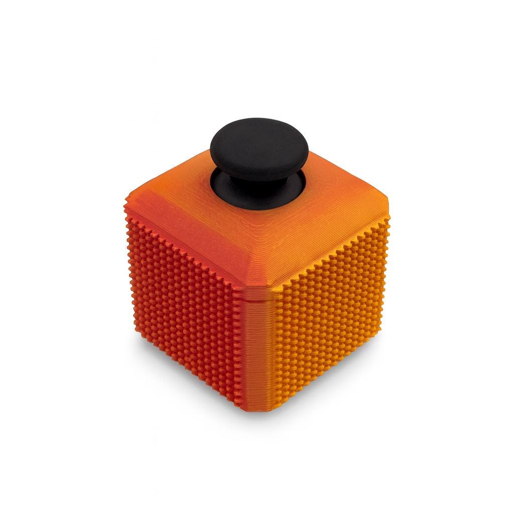 Joystick Click Cube – 3D Printed Retro Controller Fidget Toy