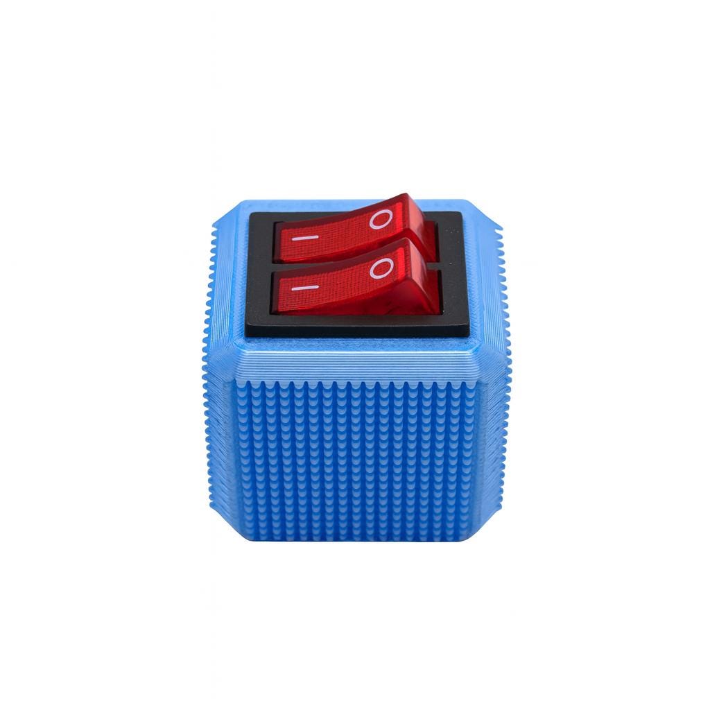 Dual Switch Clicker Cube – 3D Printed ON/OFF Toggle Fidget Toy | Stress ...