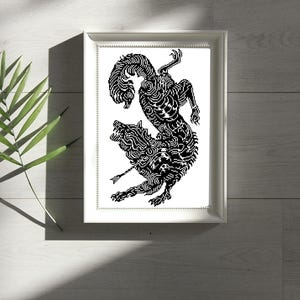 ACOTAR Book Cover Inspired Cross Stitch Pattern