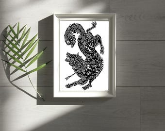 ACOTAR Book Cover Inspired Cross Stitch Pattern