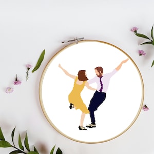 La La Land Mia & Sebastian (Lovely Night) Cross Stitch Pattern
