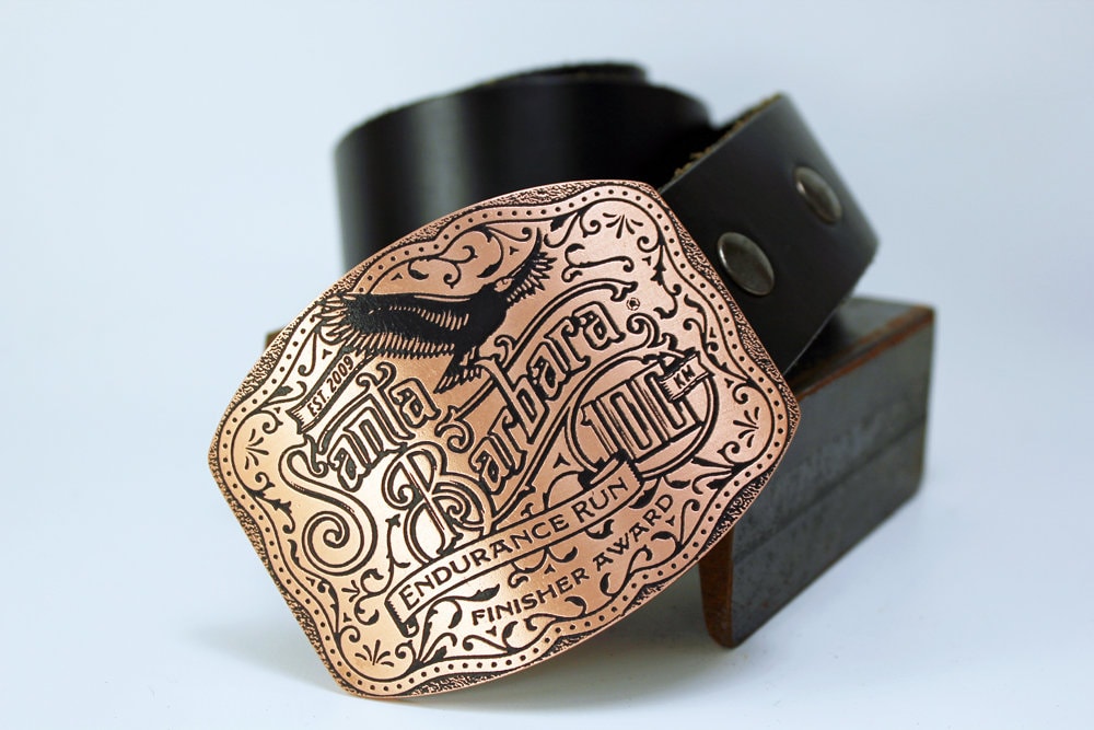 Ultra marathon Belt Buckle DESIGN YOUR OWN Custom Belt Buckle Solid Metal Copper Brass Nickel Silver fast Delivery Etsy