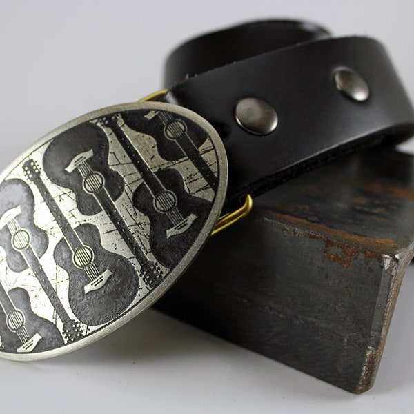 Guitar Belt Buckle Etsy