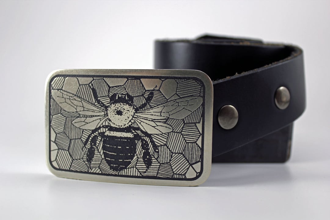 Vintage Unisex Brass Honeycomb Belt Buckle – Steampunk Industrial Style Honeycomb Belt Buckle main image 3