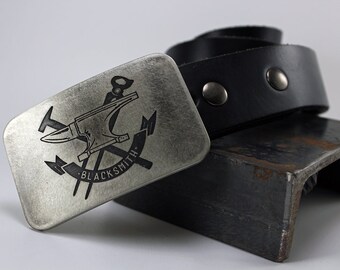Blacksmith belt buckle discount