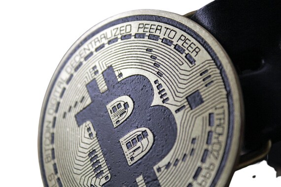 Bitcoin Belt Buckle -SOLID METAL- Choose Copper, Brass