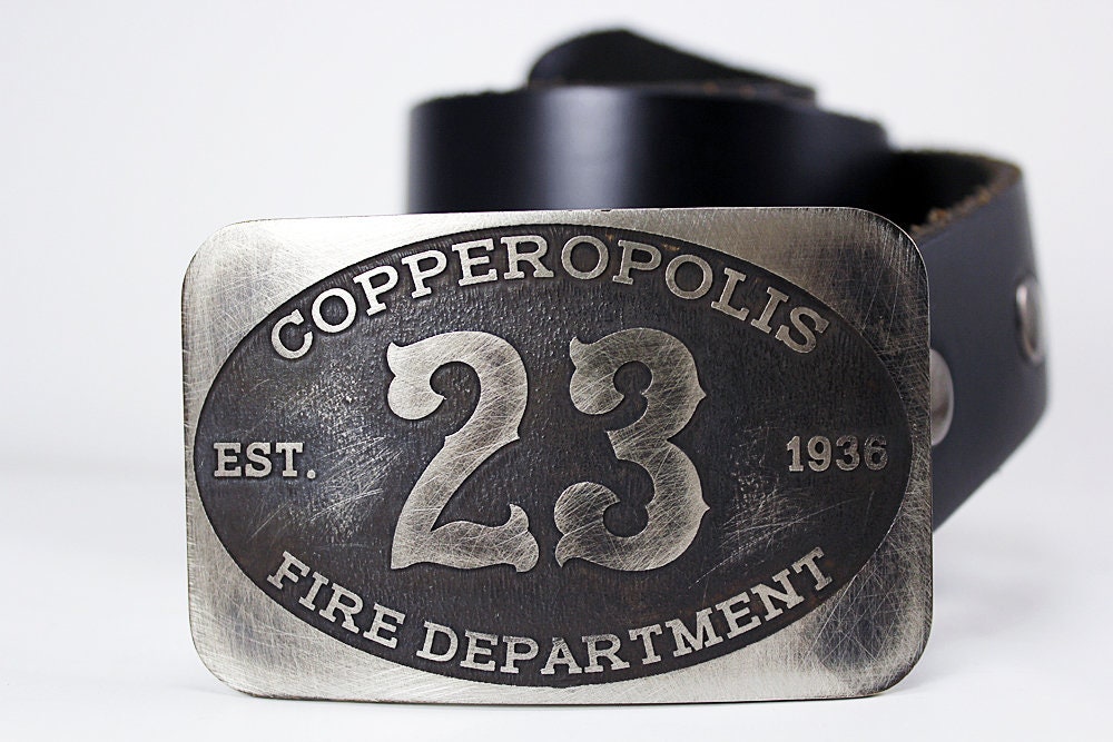 トップス notconventional fireman buckle vest Belt Buckle, Volunteer Fire Fighter