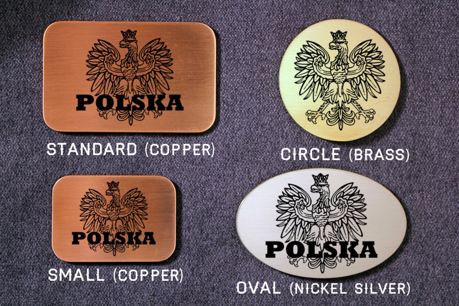 Poland Polish Pride Belt Buckle SOLID METAL Choose Copper Etsy