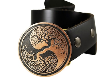 Yin Yan YING YANG Belt Buckle -METAL- Choose Copper, Brass, Nickel Silver