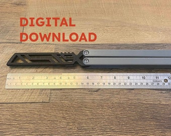 DESCARGA DIGITAL - Réplica del entrenador Balisong (solo archivos STL)