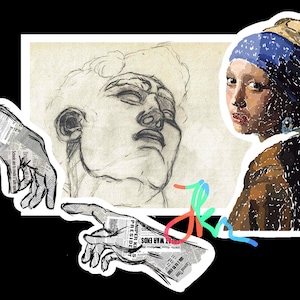 3 Pacchetto adesivo, Creazione di distruzione, David, Ragazza con le orecchie