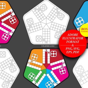 Ludo Printable Svg Pdf Eps Jpg Png Adobe Illustrator Download ...