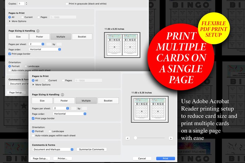 Editable Bingo Card Templates: Customizable PDF for Events (A4 Portrait ...