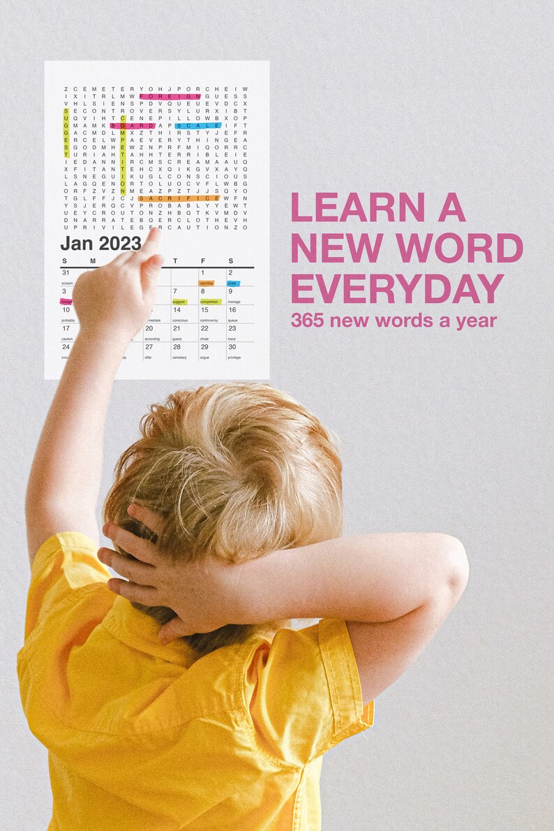 4 5th Grader Word Search 9 10 Year Old Spelling Bee Etsy