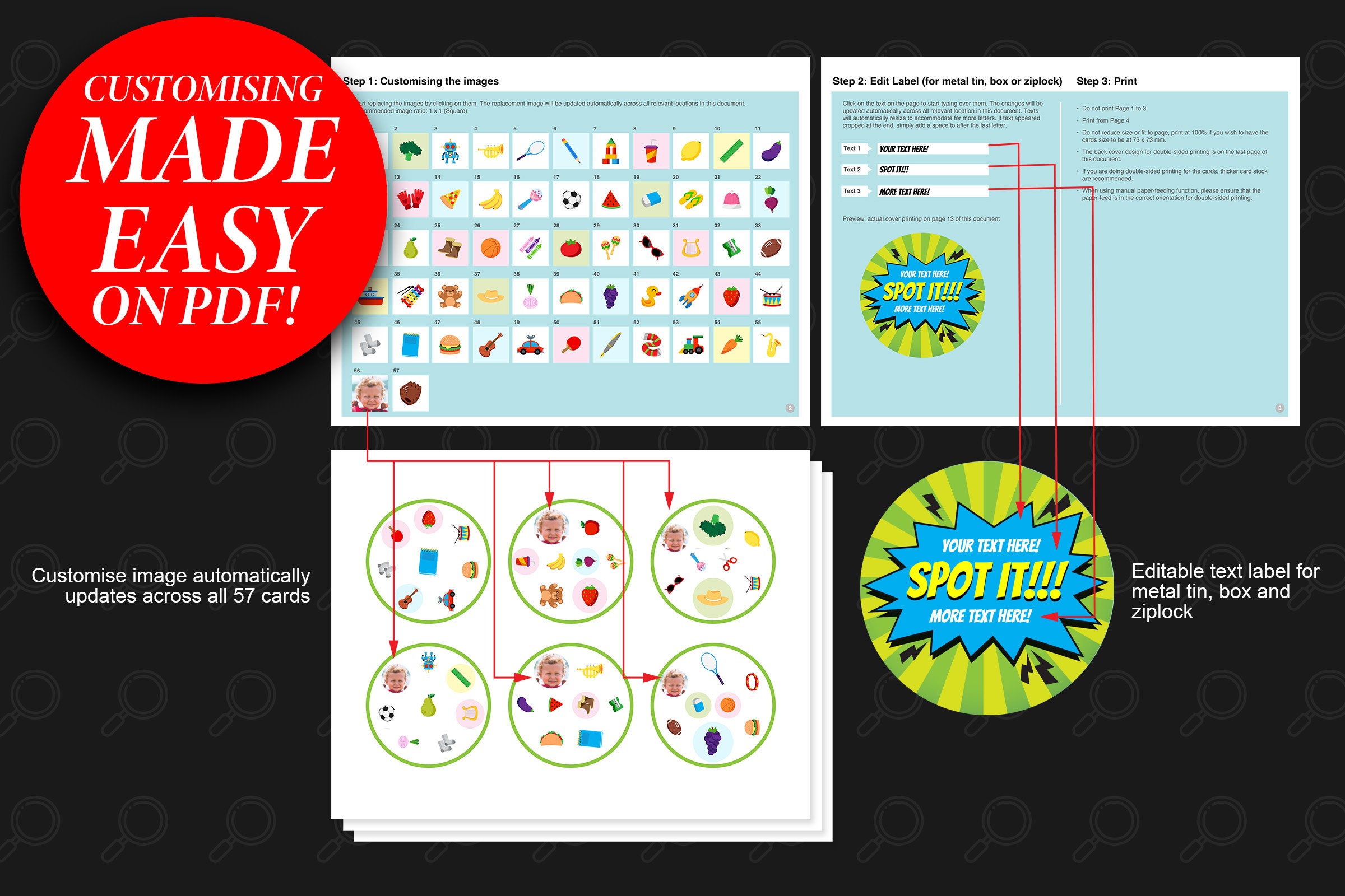 Spot It or Dobble Customise Game | Personalise Matching Activity | Seek ...