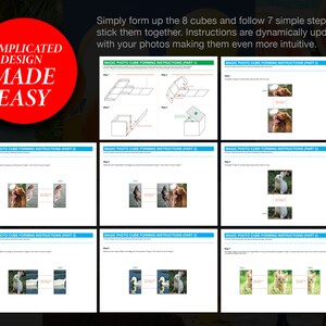 DIY Infinity Photo Cube PDF Template, Rotating Personalise Photo Cube ...