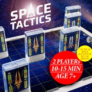 Print and Play Board Game Space battle theme | Upcycle Tic Tac Sweet Boxes | Recycle Plastic | 2 players strategy game | Print & Play PDF