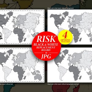 Risk Board Printable SVG JPG PNG | Make Your Own Risk Board | Risk ...