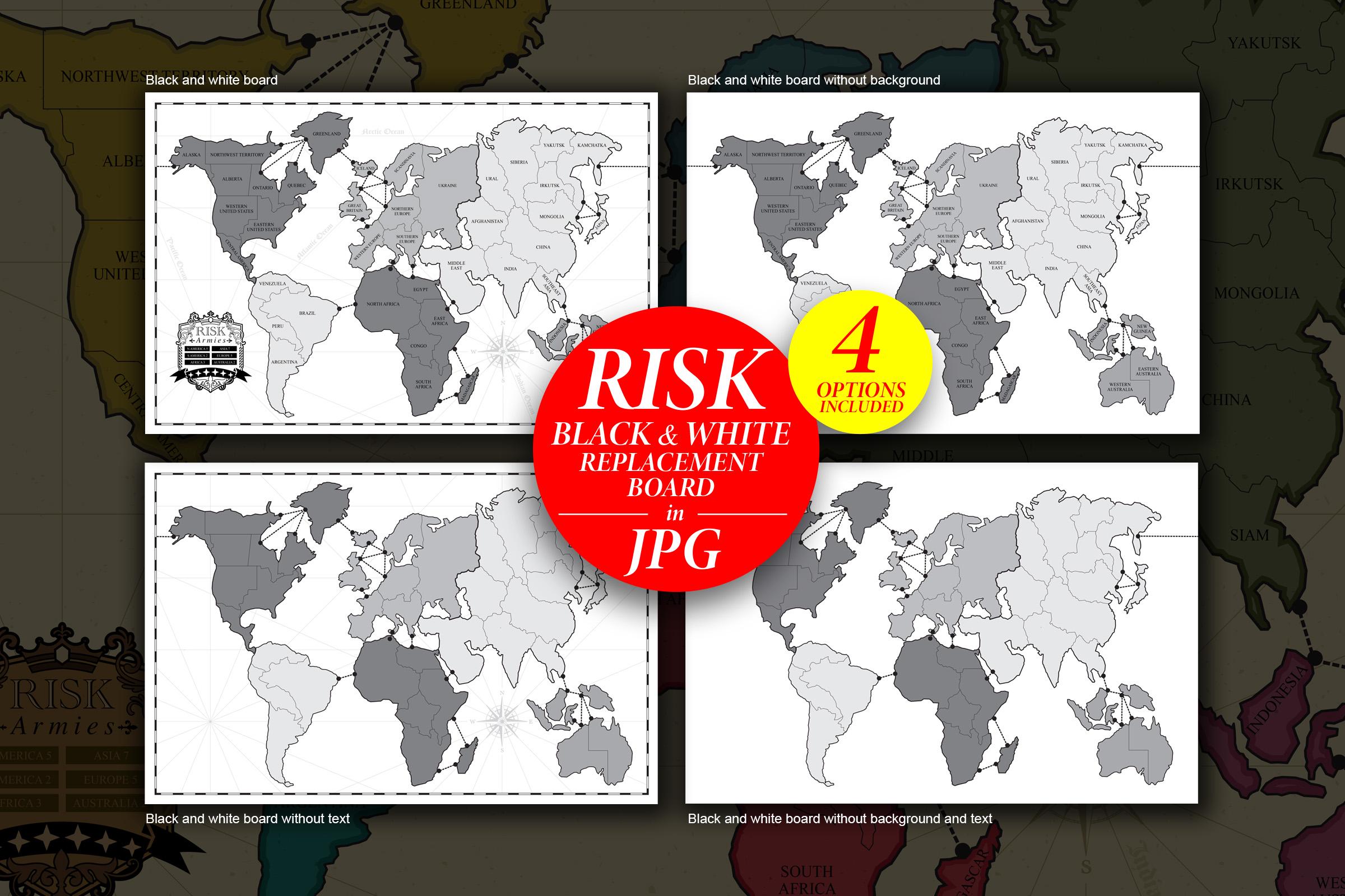Risk Board Printable SVG JPG PNG | Make Your Own Risk Board | Risk ...