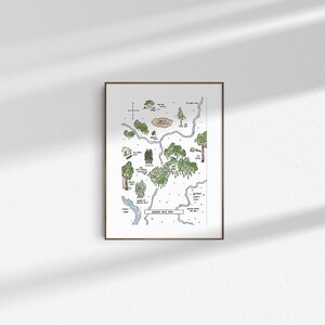 Hundred Acre Wood Map | Digital Nursery Print | Nursery Decor | Vintage ...