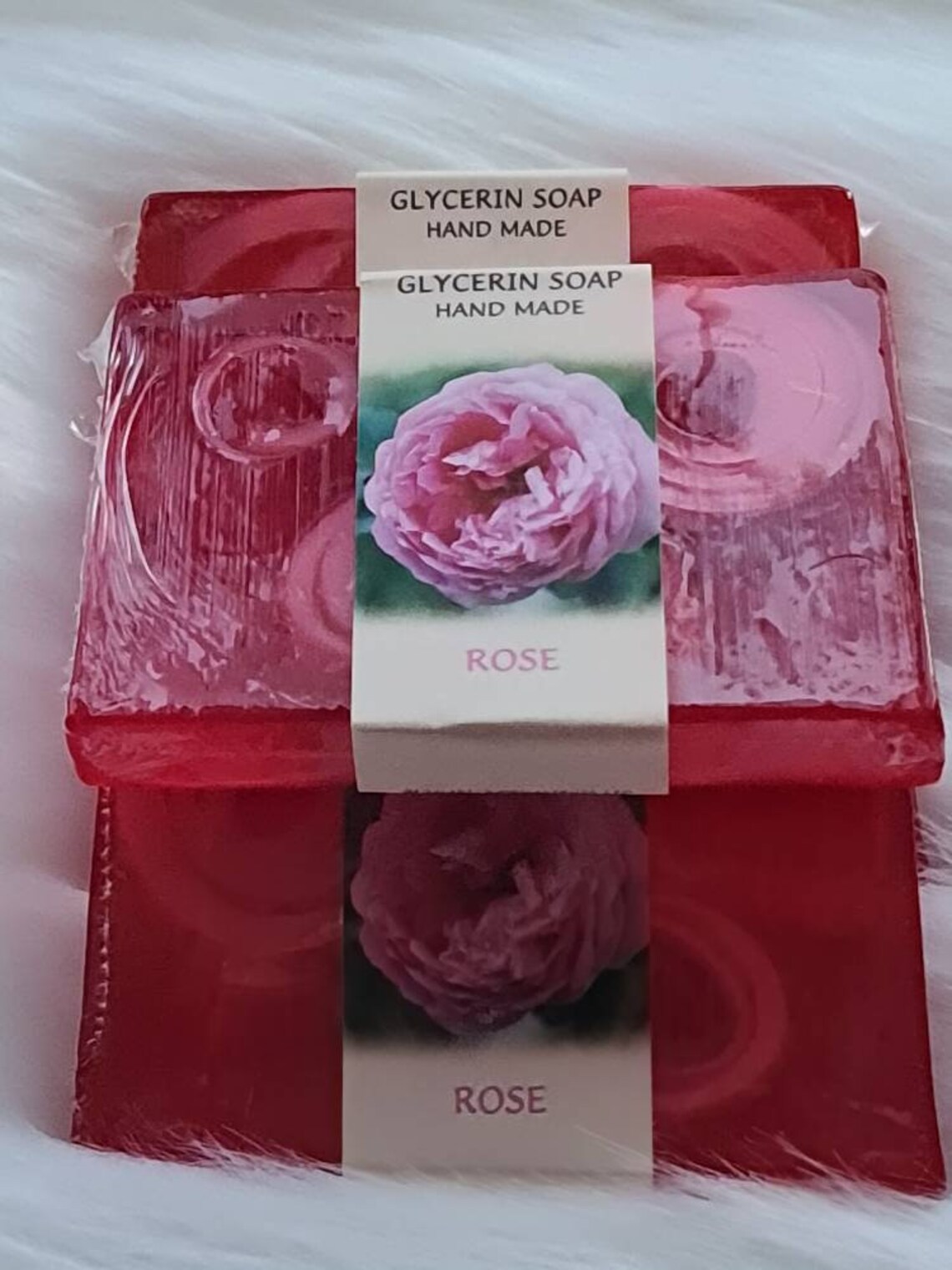 Handmade Rose Glycerine Soap Bath Gift Bag Aromatherapy Etsy
