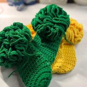 Handmade Crochet Ruffle Socks: Cozy Footies