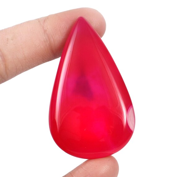 45x31 MM Agate For Pendant OA02 Natural Pink Onyx Agate Cabochon Loose Gemstone For Jewellery Making 61.00 Carat 45x31 MM Agate For Pendant OA02 Natural Pink Onyx Agate Cabochon Loose Gemstone For Jewellery Making 61.00 Carat