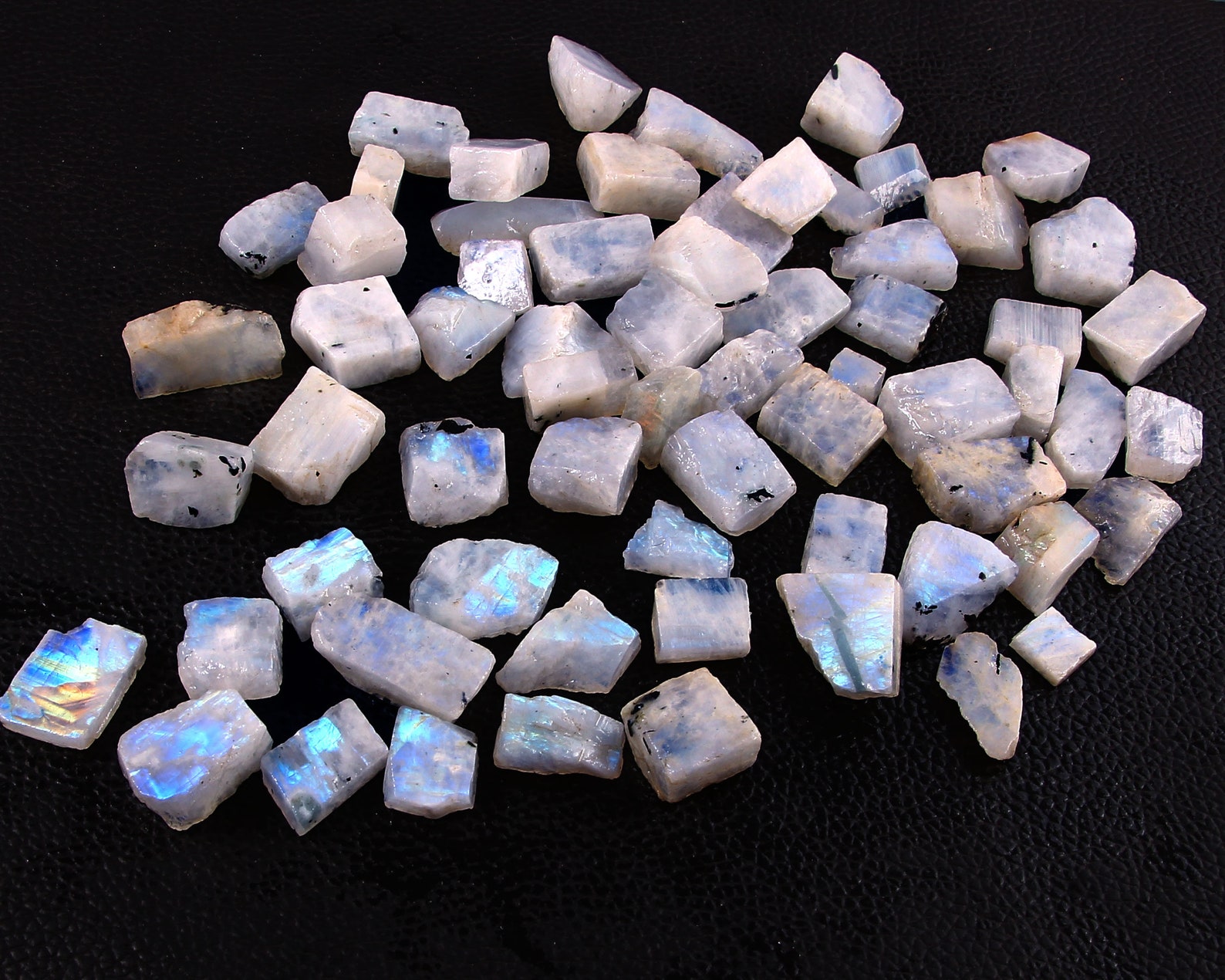 Raw Moonstone Rough Moonstone Slabs Bulk Raw Gemstone | Etsy