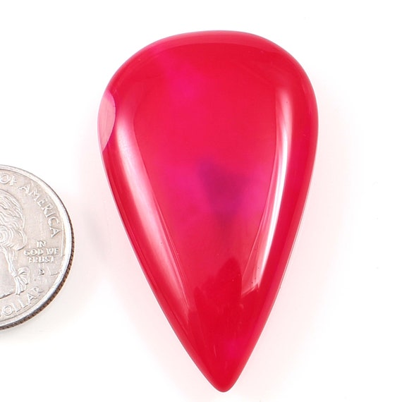 45x31 MM Agate For Pendant OA02 Natural Pink Onyx Agate Cabochon Loose Gemstone For Jewellery Making 61.00 Carat 45x31 MM Agate For Pendant OA02 Natural Pink Onyx Agate Cabochon Loose Gemstone For Jewellery Making 61.00 Carat