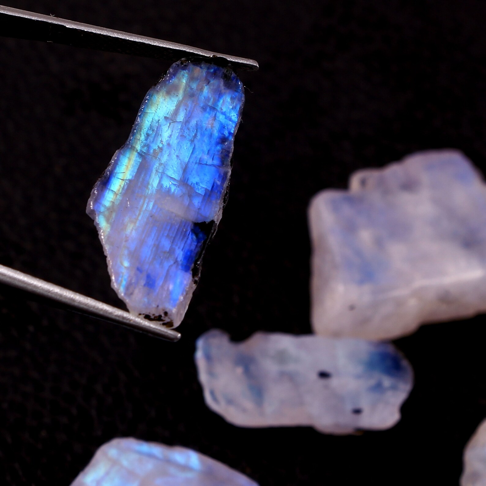 Raw Moonstone Rough Moonstone Slabs Bulk Raw Gemstone | Etsy