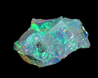 Raw Opal Stone, 3.00 CT, 14x10 MM, Multi Fire Opal Rough, White Opal Raw Top Quality, Welo Opal Rough Gemstone, WO261