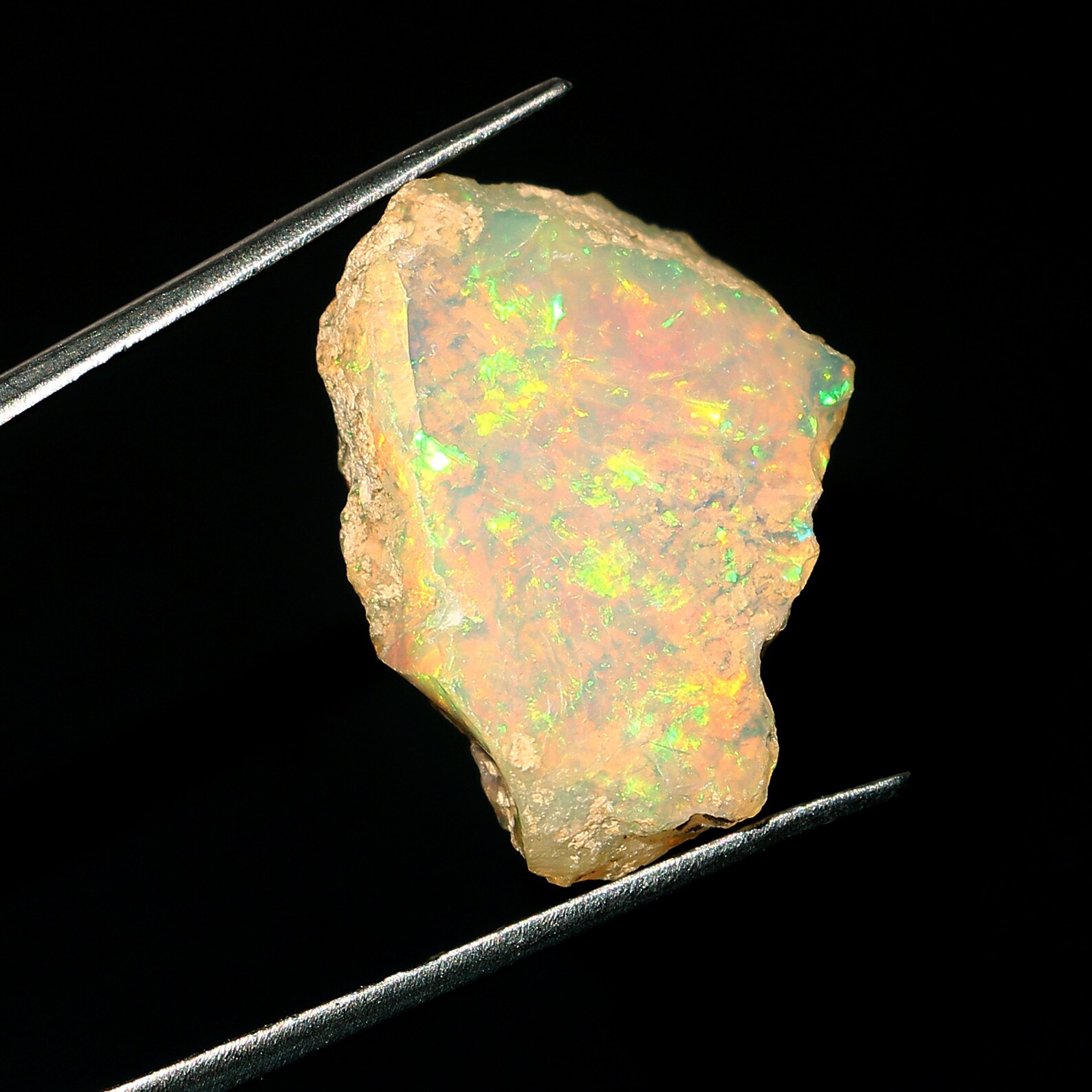 Ethiopian Opal Raw Fire Opal Rough 18.20 Carat Uncut | Etsy