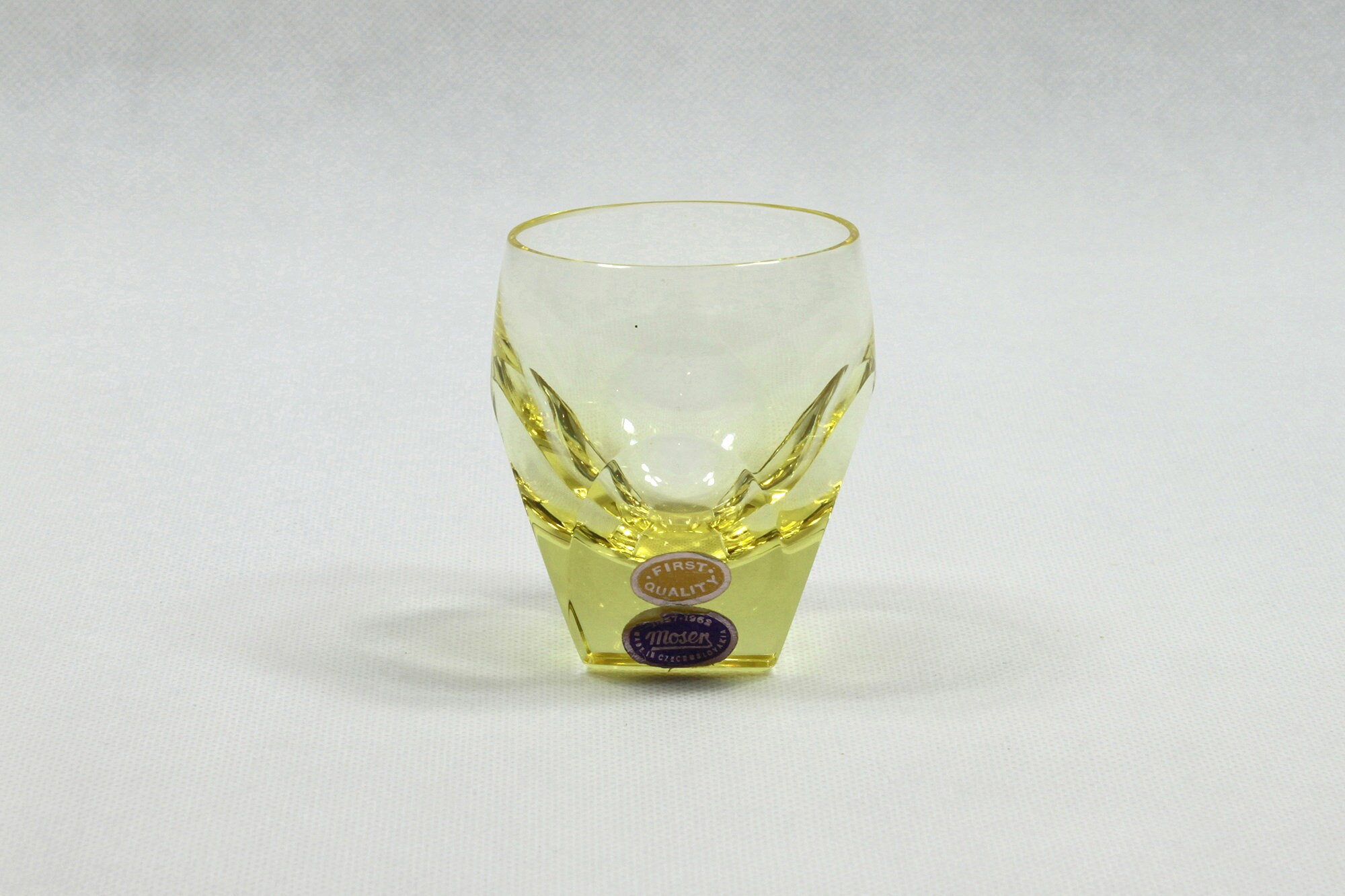 MOSER Signed BAR Shot Crystal Glass Made by Moser Etsy