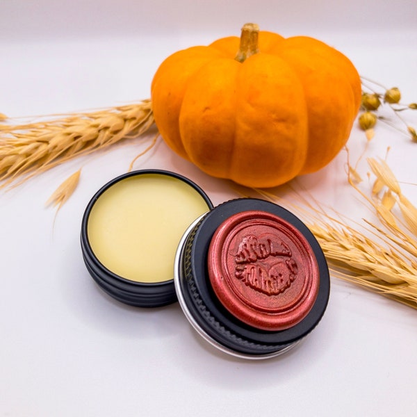 Pumpkin Spice Organic and Natural Lip Balm | Handmade Lip Balm | 0.5 oz Silver Tin