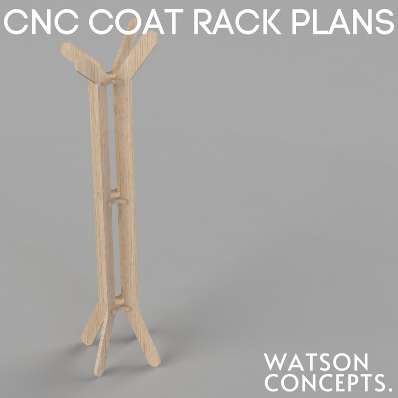 CNC Coat Rack Furniture. DXF Format. Digital Plans Download. CNC Laser ...