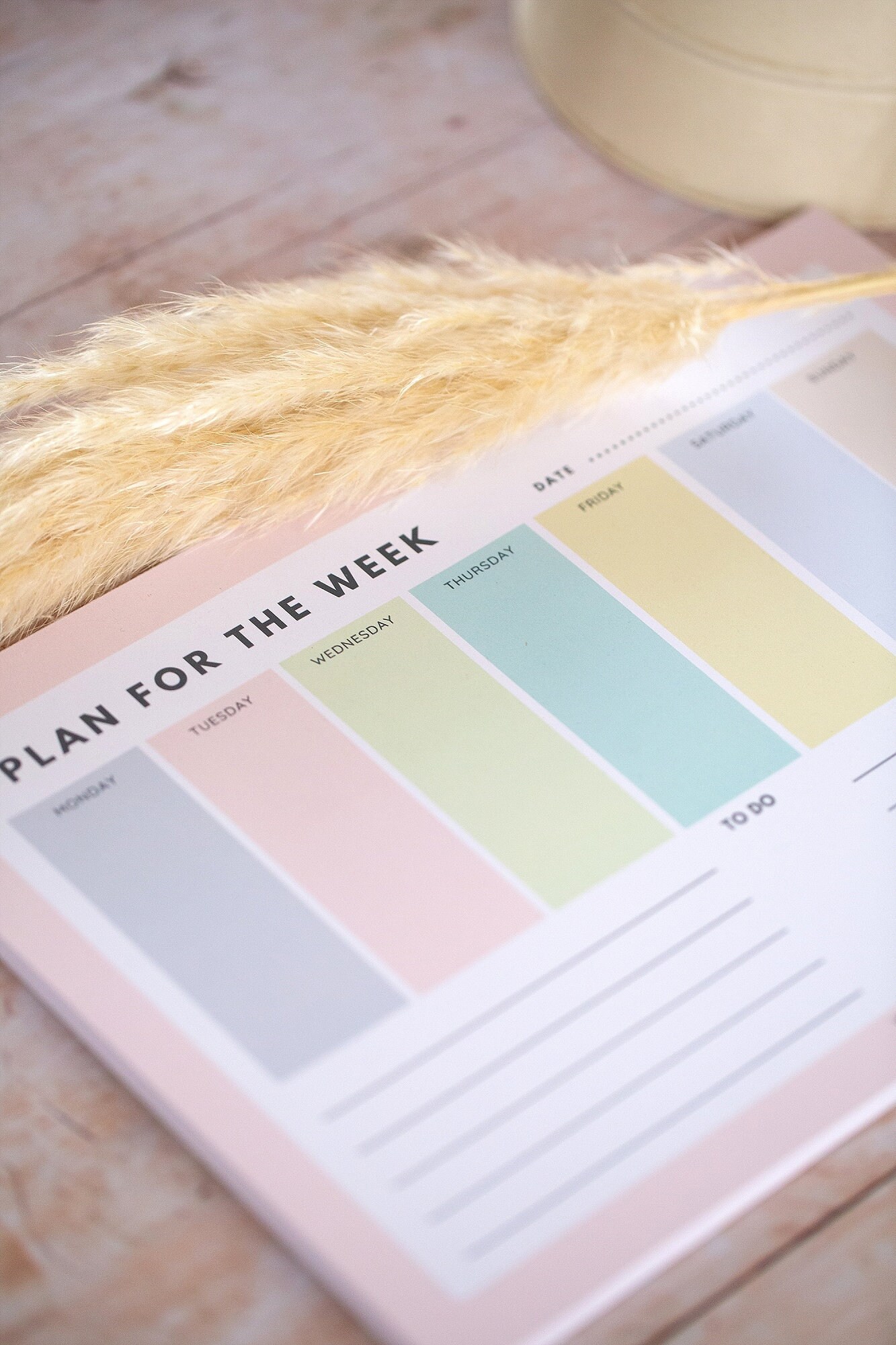 Pastel Weekly Planner A4 - Desk Pad - Tear-off Sheets - to Do List ...