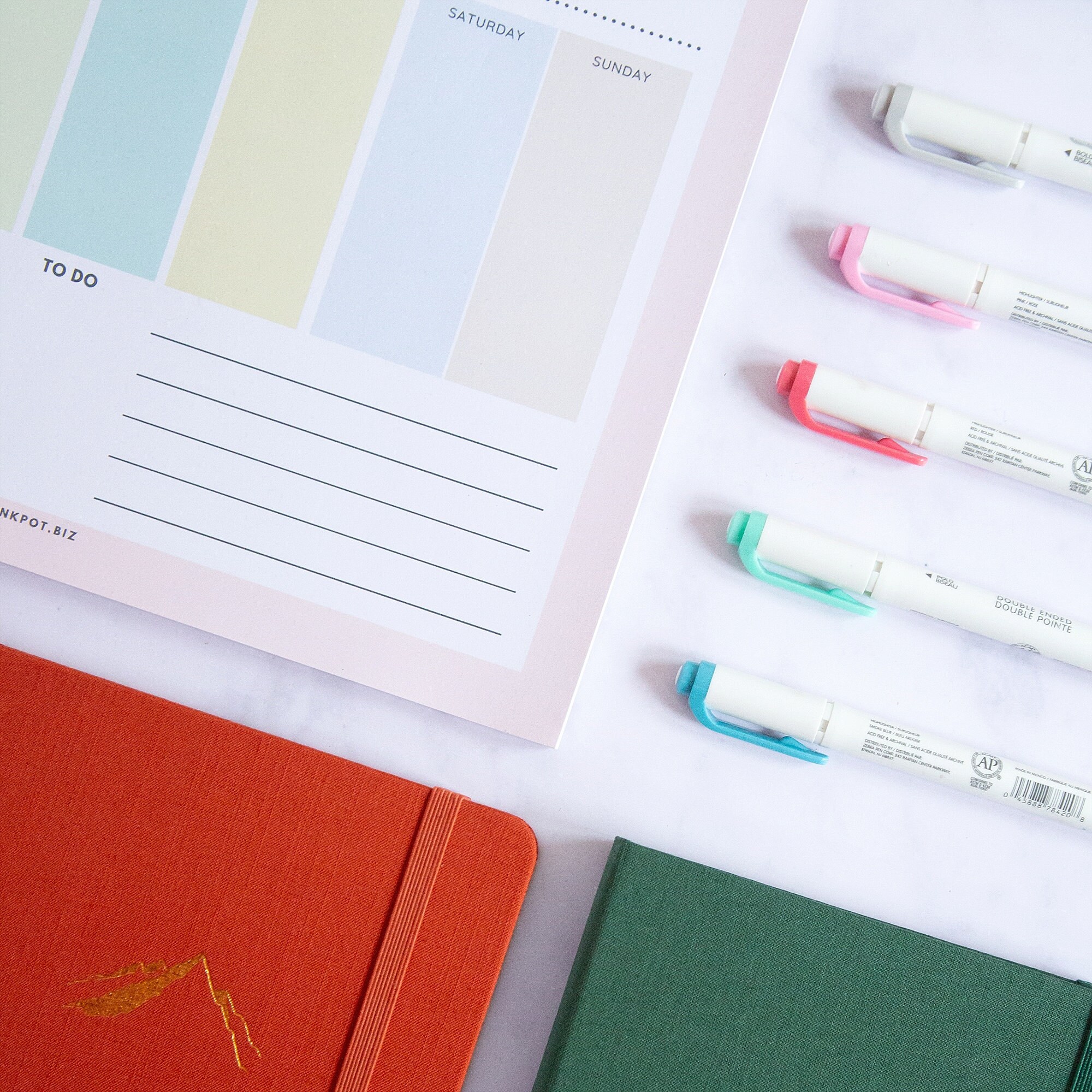 Pastel Weekly Planner A4 - Desk Pad - Tear-off Sheets - to Do List ...
